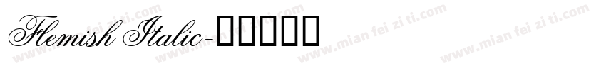 Flemish Italic字体转换